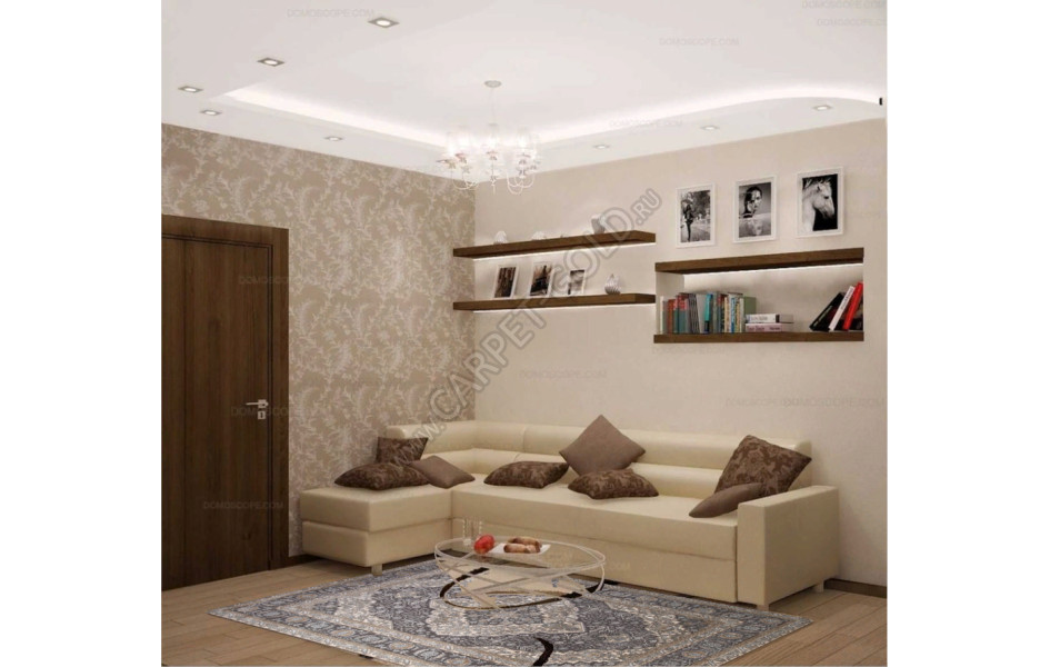 Ковер российский D736 BEIGE - коллекция SERENITY