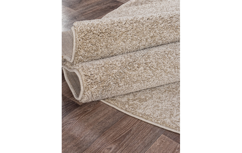 Овальный ковер шегги t600 бежевый коллекция PLATINUM