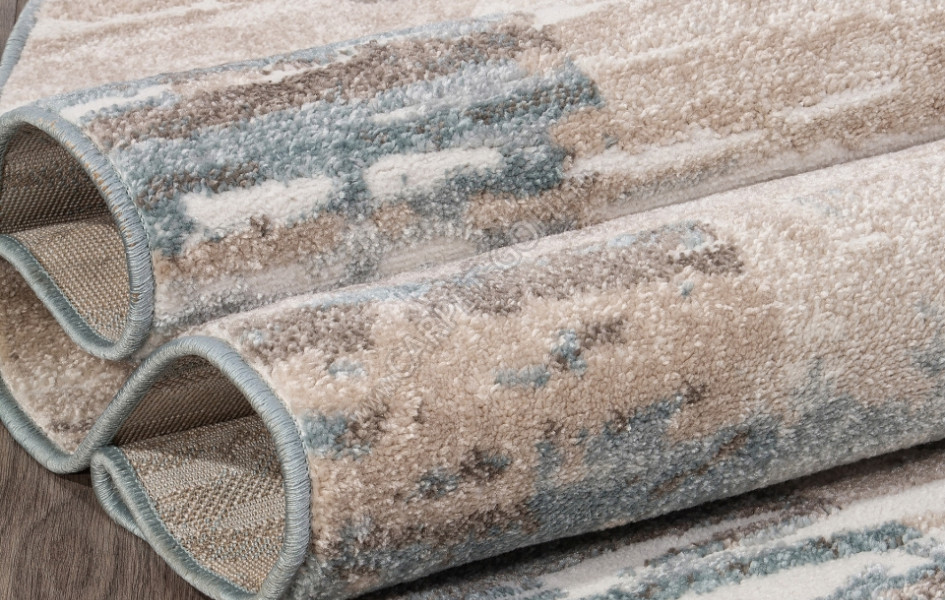 Ковер D983 - BEIGE-BLUE - Овал - коллекция NATUREL