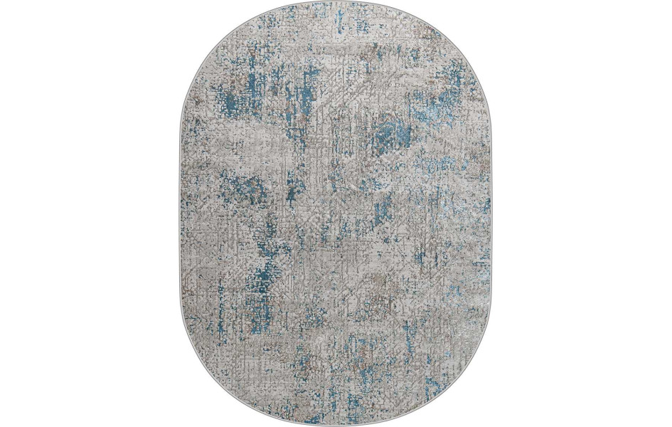 38549A OVAL BLUE FLS / CREAM FLS Eliza