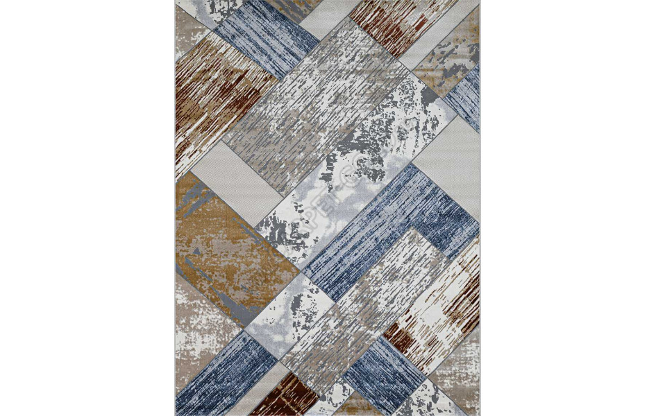 Ковер геометрия 37932A STAN BLUE / L.BEIGE Regnum