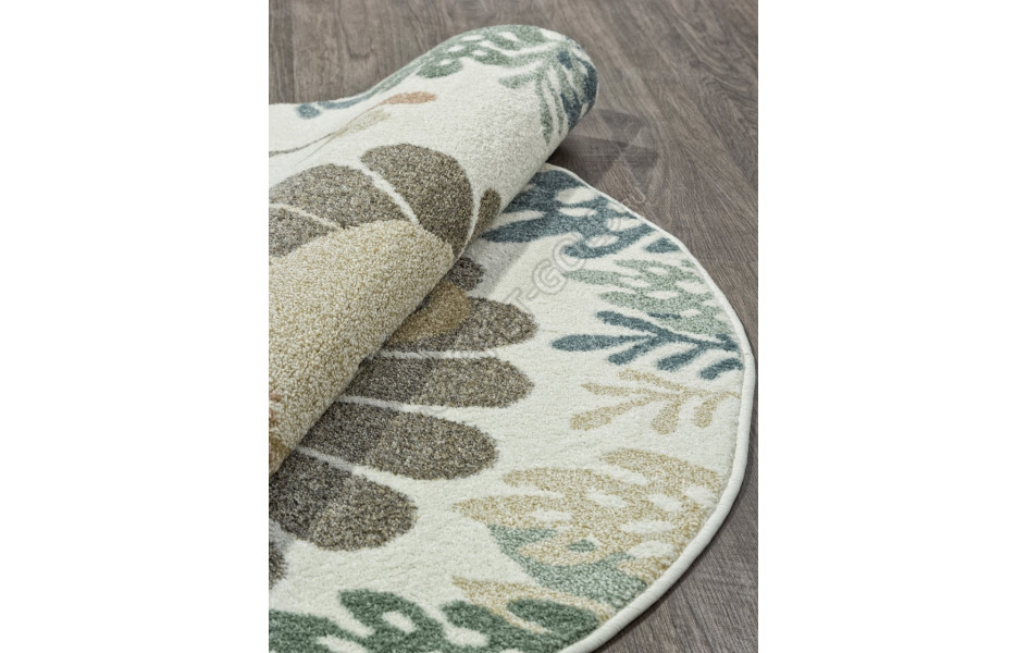 Ковер F261 - GREEN - Круг - коллекция SOFIT