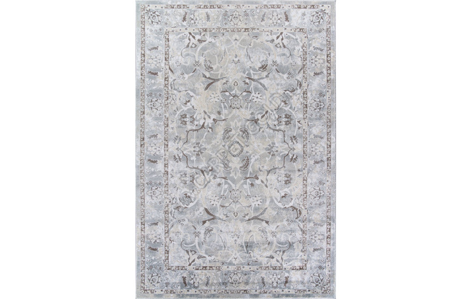 Ковер MP04 - CREAM-BLUE - Прямоугольник - коллекция IRIS