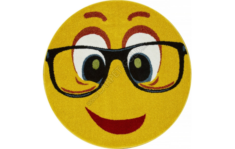 Ковер NC14 - YELLOW - Круг - коллекция SMILE