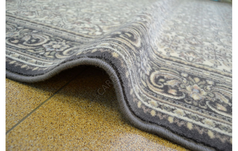 Шерстяной ковёр salamanka alabaster серого цвета